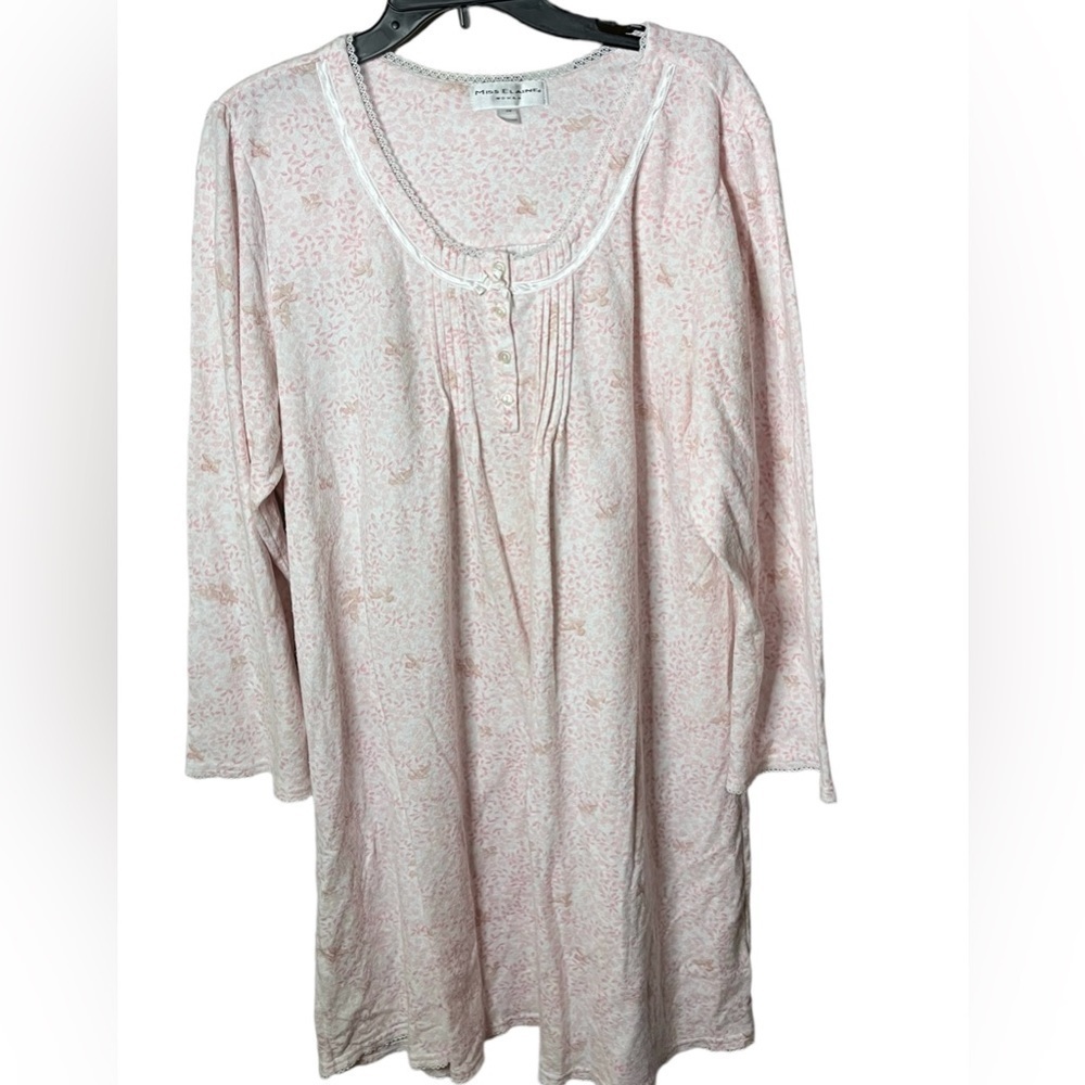 Miss Elaine Women’s Plus Size Rayon Blend Nightgown